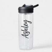 Bouteille D'eau Personalized Water Bottle with Straw – Custom Name (Gauche)