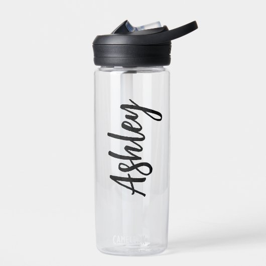 Bouteille D'eau Personalized Water Bottle with Straw – Custom Name (Gauche)