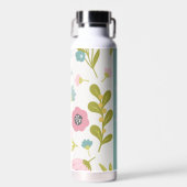 Bouteille D'eau Personnalisable élégant floral (Avant)