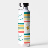 Bouteille D'eau Personnalisable "Just Beach" Theme Blanc (Plage)