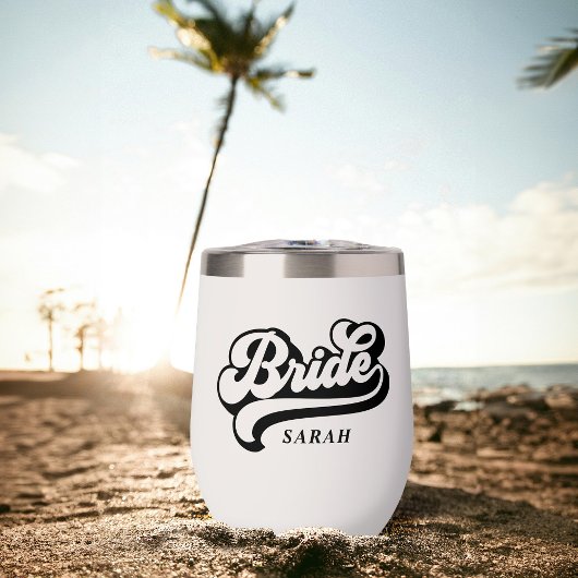 Bouteille d'eau personnalisable pour mariée et mar