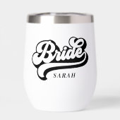 Bouteille d'eau personnalisable pour mariée et mar (Arrière)