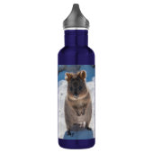 Bouteille D'eau Personnalisable Quokka Beach Animal Blue (Gauche)