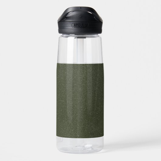 Bouteille d'eau personnalisable | Vert mousse mouc (Arrière)