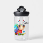 Bouteille D'eau Personnalisation de l'escargot pour enfants (Avant)