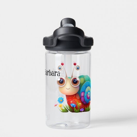 Bouteille D'eau Personnalisation de l'escargot pour enfants (Salle de sport)