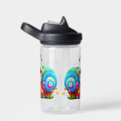 Bouteille D'eau Personnalisation de l'escargot pour enfants (Arrière Complet)
