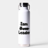 Bouteille D'eau Personnalisation Iam leader pas bogues (Avant)