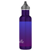 Bouteille D'eau Personnalisé bleu et violet ombre (Droite)