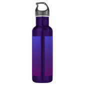 Bouteille D'eau Personnalisé bleu et violet ombre (Dos)