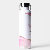 Bouteille D'eau Personnalisé Cute Rose Kids Unicorn (Avant)