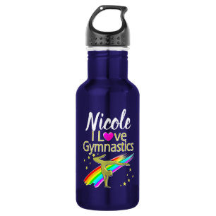 BOUTEILLE D'EAU PERSONNALISÉ J'AIME GYMNASTICS DESIGN
