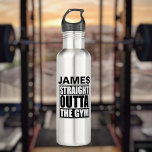 Bouteille D'eau Personnalisé Juste En Dehors De La Salle De Sport<br><div class="desc">Directement en dehors de la bouteille d'eau de la salle de gym de Ricaso - personnalisée avec votre propre nom</div>