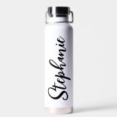 Bouteille D'eau Personnalisé Mama Leopard Typographie Mère Cadeaux (Arrière)