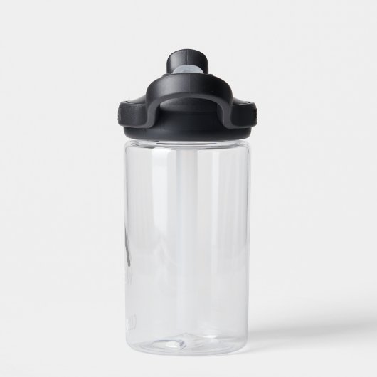 Bouteille D'eau Personnalisé Moderne Simple Noir Gris initial Enfa (Salle de sport)