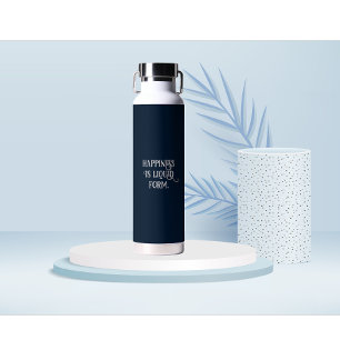 Bouteille D'eau Personnalisé Motivational quote polices blanches