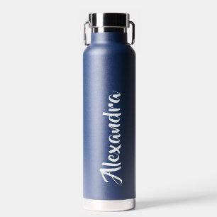 Bouteille D'eau Personnalisé Navy Blue Stainless Steel