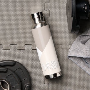 Bouteille D'eau Personnalisé Neutre ivoire Beige Taupe Brown natur