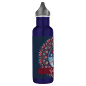Bouteille D'eau Personnalisé Noël mignon Kawaii Fox Dot Mandala (Gauche)