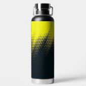 Bouteille D'eau Personnalisé noir et jaune (Plage)