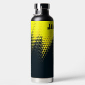 Bouteille D'eau Personnalisé Noir & Jaune (Droite)