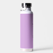 Bouteille D'eau Personnalisé Nom Moderne Bachelor Lavender Purple (Plage)