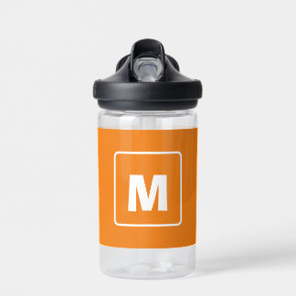 Bouteille D'eau Personnalisé Simple Org Monogramme Nom de l'école 