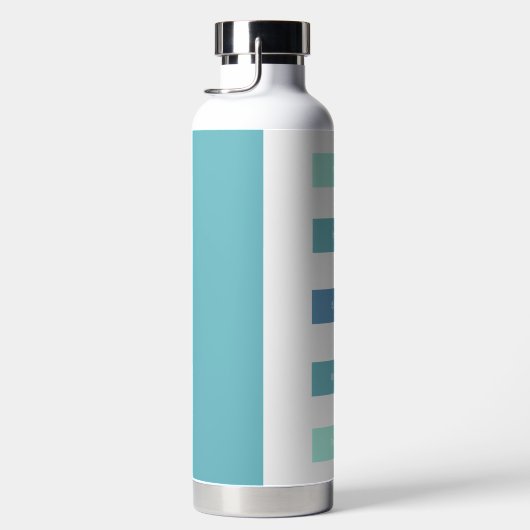 Bouteille D'eau Personnalisé Vert Bleu Pause Inhale Exhale Respira (Droite)