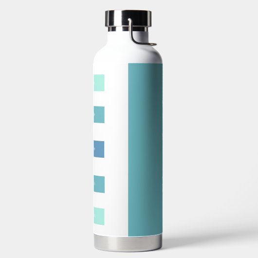 Bouteille D'eau Personnalisé Vert Bleu Pause Inhale Exhale Respira (Droite)