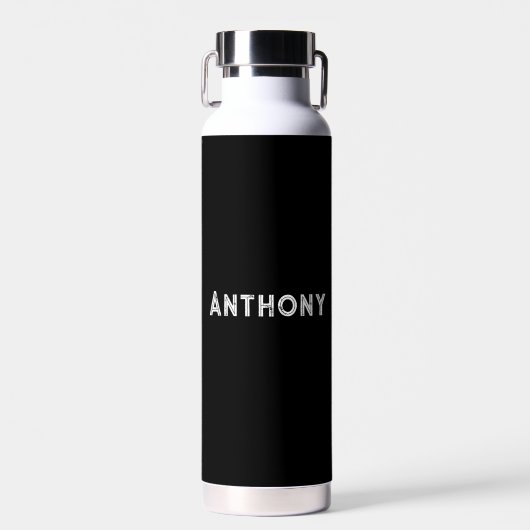 Bouteille D'eau Personnalisé Votre nom Script Mariage Eau (Avant)