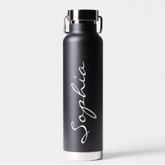 Bouteille D'eau Personnalisé Votre Nom Voyage Randonnée Camping (Avant)