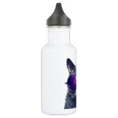 Bouteille d'eau personnalisée (18 oz), blanc (Gauche)