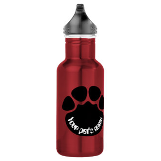 Bouteille d'eau personnalisée avec empreinte de pa