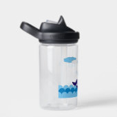 Bouteille D'Eau Personnalisée Avec Nom - Baleine (Arrière Complet)