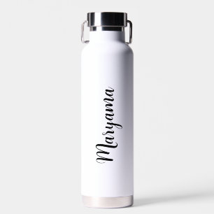 Bouteille d'eau personnalisée avec nom en écriture