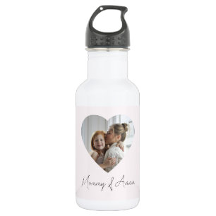 Bouteille d'eau personnalisée avec nom et photo