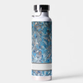 Bouteille d'eau personnalisée bleu foncé (Plage)