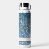 Bouteille d'eau personnalisée bleu foncé (Arrière)