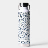 Bouteille d'eau personnalisée Blue Leaf (Avant)