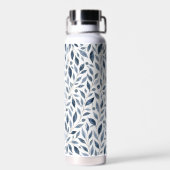 Bouteille d'eau personnalisée Blue Leaf (Arrière)
