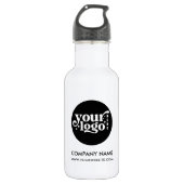 Bouteille d'eau personnalisée de 18 oz avec logo d (Devant)