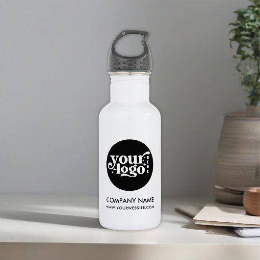Bouteille d'eau personnalisée de 18 oz avec logo d