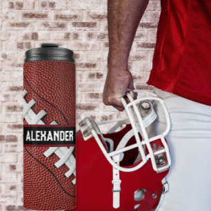 Bouteille d'eau personnalisée de football américai