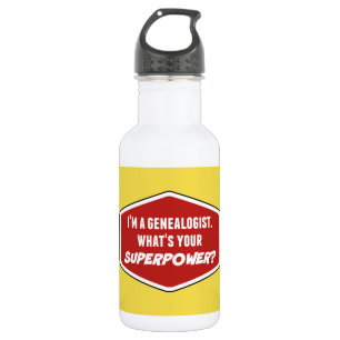 Bouteille d'eau personnalisée de superpuissance gé