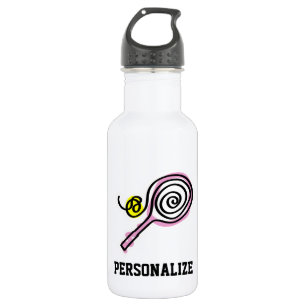 Bouteille d'eau personnalisée de tennis pour des