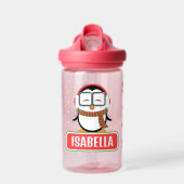 Bouteille d'eau personnalisée en pingouin avec chr (Avant)