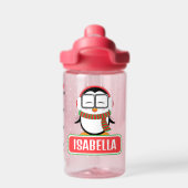 Bouteille d'eau personnalisée en pingouin avec chr (Salle de sport)
