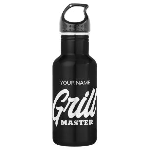 Bouteille d'eau personnalisée Grill Master pour ch