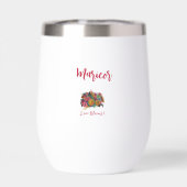 Bouteille d'eau personnalisée "Love Blooms" (Arrière)