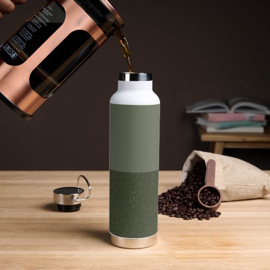 Bouteille d'eau personnalisée Moss Green - Split m (Gym)